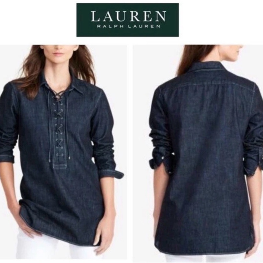 Ralph‎ Lauren Denim Tunic Top